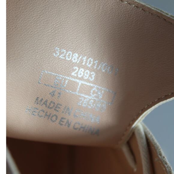 Zara wingtip flat loafer white size 41 Us women's 10 academia dance - Picture 10 of 10